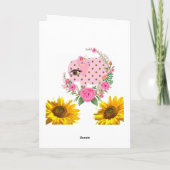 Carte Elephant Happy Mother's Day Folded Greeting Card (Dos)