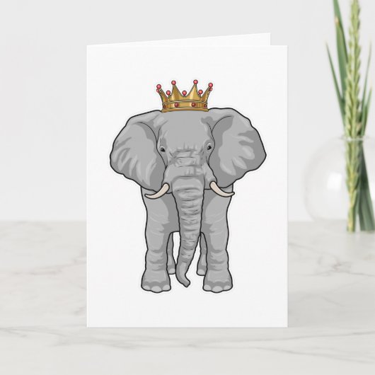 Carte Elephant King Crown (Devant)
