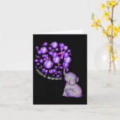 Carte Eléphant Poussant Des Lons Violets Surdose (Fleur jaune)