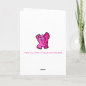 Carte Eléphant rose (Dos)