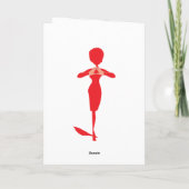 Carte éléphant rouge de sororité (Dos)