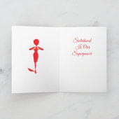Carte éléphant rouge de sororité (Intérieur)