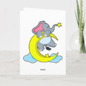 Carte Éléphant sur les nuages (Dos)