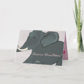 Carte Elephant Valentine's Day (Dos)