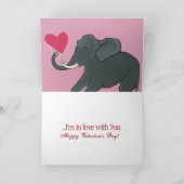 Carte Elephant Valentine's Day (Intérieur)