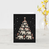 Carte Elephant Xmas Arbre Eléphant Arbre de Noël Mariage (Fleur jaune)
