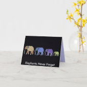 Carte Elephants (Fleur jaune)