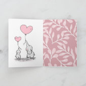 Carte elephants cute birthday wishes (Intérieur)