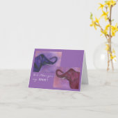 Carte Elephants humoristiques 79e anniversaire (Fleur jaune)