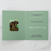 Carte éléphants vintages pour Mère ; Fête des (Intérieur)