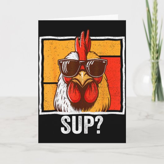 Carte Élevage de poulets drôles pour hommes agriculteurs (Devant)