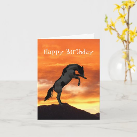 Carte Élevage Horloge d'Anniversaire (Fleur jaune)