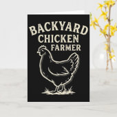 Carte Éleveur de poulets de basse-cour _1 (Fleur jaune)