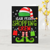 Carte Elf Christmas Black Shopng Funny Friday Shopng Cre (Fleur jaune)