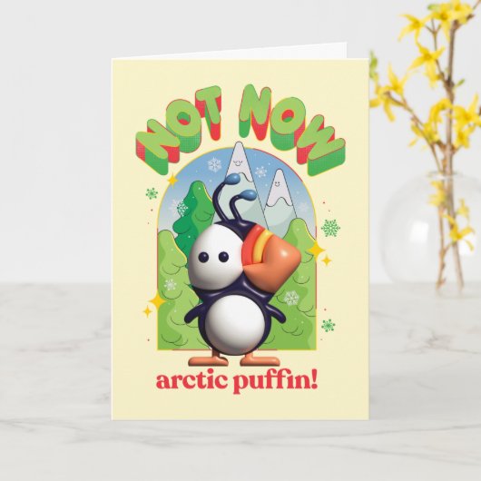 Carte Elf le Film | Pas maintenant, Macareux arctique ! (Fleur jaune)