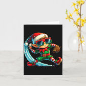 Carte Elf Playing Baseball As Tcher Boys Kids Teens Chri (Fleur jaune)