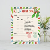 Carte Elf Report Naughty ou Nice Comportement (Debout devant)