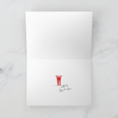 Carte Elf Shenanigans Nom Signe Rouge & Vert Plié (Intérieur)