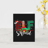 Carte Elf Squad Christmas Family Group Correspondance Pè (Fleur jaune)