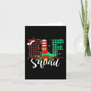 Carte Elf Squad Christmas Family Group Correspondance Pè