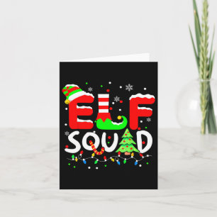 Carte Elf Squad Noël Correspondant Famille Enfant Garçon