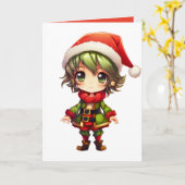 Carte Elfe d'anime mignon (Fleur jaune)