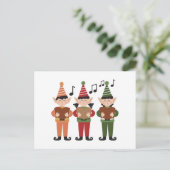 Carte Elfs Chantant Festive (Debout devant)