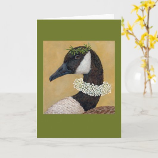 Carte Elizabeth Goose (Fleur jaune)