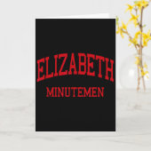 Carte Elizabeth High School Hs Elizabeth Nj Retro (Fleur jaune)