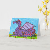 Carte Elizabeth the Dragon Greeting Cards (Fleur jaune)