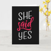 Carte Elle a dit oui (Fleur jaune)