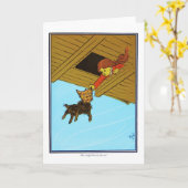 Carte Elle A Pris Toto Par L'Oreille (Fleur jaune)