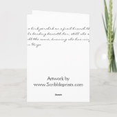 Carte Elle chante toujours (Dos)