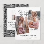 Carte Elle croyait qu'elle pouvait faire son diplôme (Devant / Derrière)