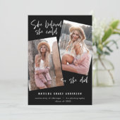 Carte Elle croyait qu'elle pouvait faire son diplôme (Debout devant)