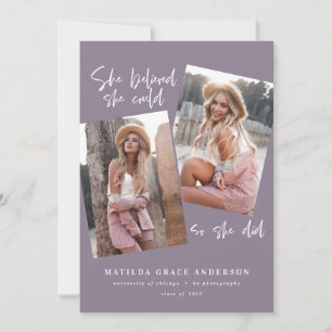 Carte Elle croyait qu'elle pouvait faire son diplôme