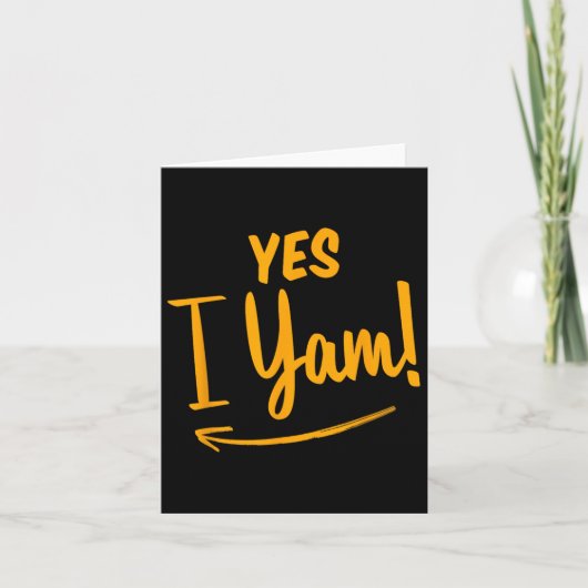 Carte Elle est ma patate douce Je suis Yam couple assort (Devant)