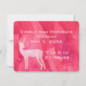 Carte Elle est plus Précieuse que Bijoux Baby Girl CDeer (Dos)