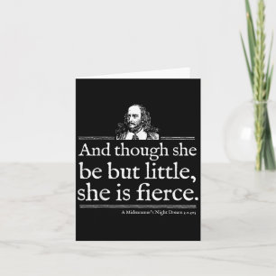 Carte Elle est une chemise de citation de Shakespeare fé