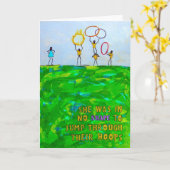 Carte Elle était dans aucune FORME à sauter par leurs (Fleur jaune)