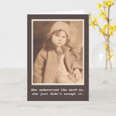 Carte Elle n'a pas accepté aucune photo Vintage (Fleur jaune)