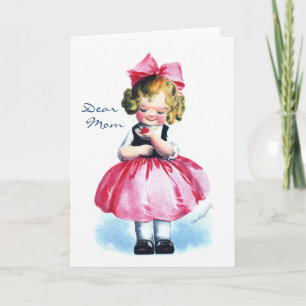 Carte Ellen H. Clapsaddle : Fille au coeur