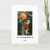 Carte Ellen H. Clapsaddle : Un joyeux Halloween (Dos)