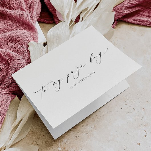 Carte Ellesmere À Ma Page Jour De Mariage Garçon