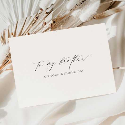 Carte Ellesmere À Mon Frère Le Jour De Votre Mariage