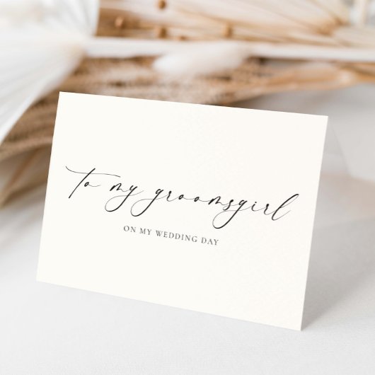 Carte Ellesmere À Mon Jour De Mariage Groomsgirl