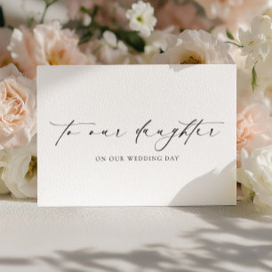 Carte Ellesmere à notre fille pour notre jour de mariage
