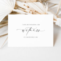 Ellesmere Merci D'Être Notre Mariage Témoin