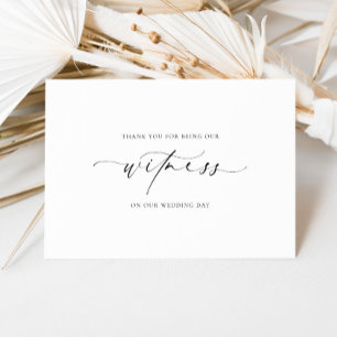 Carte Ellesmere Merci D'Être Notre Mariage Témoin
