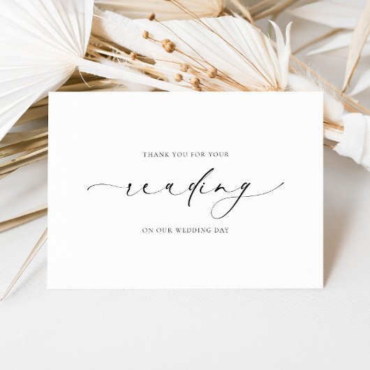 Carte Ellesmere Merci Pour Votre Mariage De Lecture